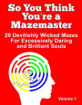 So You Think You're a Mazemaster Volume 1: 20 Devilishly Wicked Mazes For Excessively Daring and Brilliant Souls