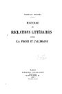 Histoire des relations littéraires entre la France et l'Allemagne