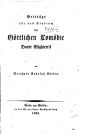 Beitr ge f r das Studium der g ttlichen Com die Dante Alighieri's