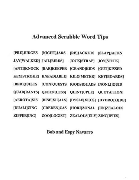 Adanced Scrabble Word Tips