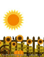 Sunflower Harvest Pattern 2016 Monthly Planner
