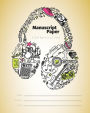 Manuscript Paper: 8 Staff Blank Music Sheet