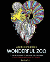 Title: Adult Coloring Book: Wonderful Zoo, Author: Evelina Pod