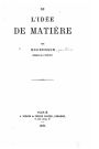 De l'id e de mati re
