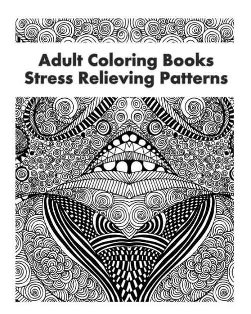 Adult Coloring Books Stress Relieving Patterns Design Drawing Made By Pencil 2016 By Blue Stars 1875