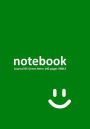 Notebook Journal B5 Green 8mm 140 pages SMILE: Lined Paper Notebook College Ruled (0.315