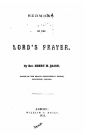 Sermons on the Lord's prayer