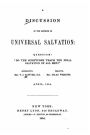 A Discussion of the Doctrine of Universal Salvation
