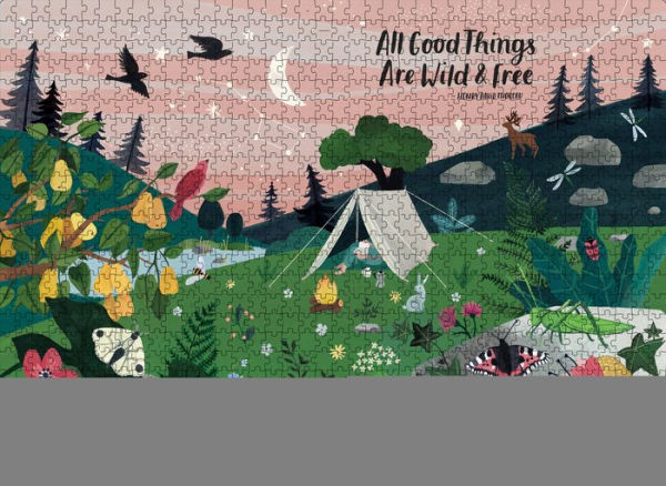 All Good Things Are Wild and Free 1,000-Piece Puzzle (Flow) Adults Families Picture Quote Mindfulness Gift