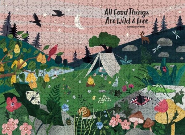 All Good Things Are Wild and Free 1,000-Piece Puzzle (Flow) Adults Families Picture Quote Mindfulness Gift