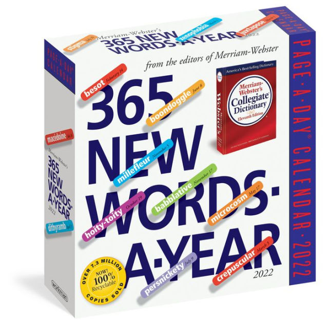 2022 365 New Words-A-Year Page-A-Day Calendar by Workman Calendars