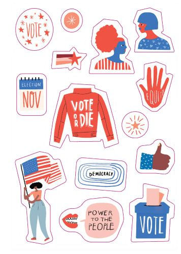 Be a Voter!: 450 Stickers for Democracy