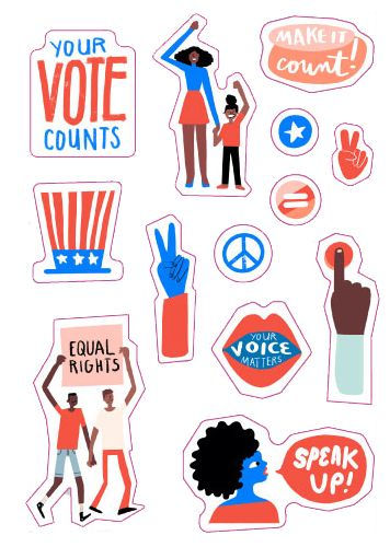 Be a Voter!: 450 Stickers for Democracy