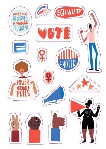 Be a Voter!: 450 Stickers for Democracy