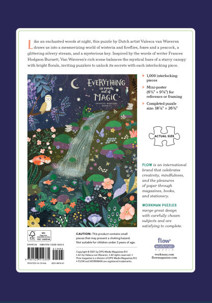 Everything Is Made Out of Magic 1,000-Piece Puzzle (Flow): for Adults Families Picture Quote Mindfulness Game Gift Jigsaw 26 3/8