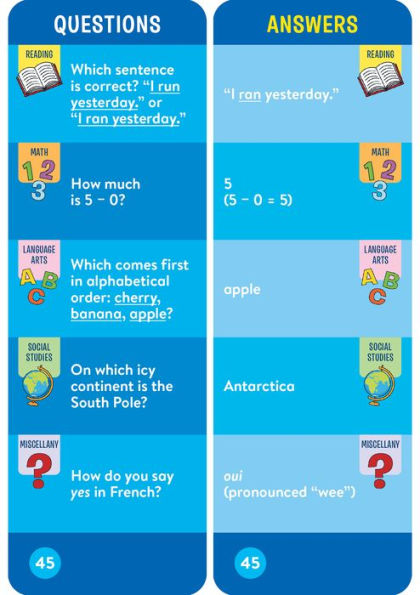 Brain Quest 1st Grade Smart Cards Revised 5th Edition