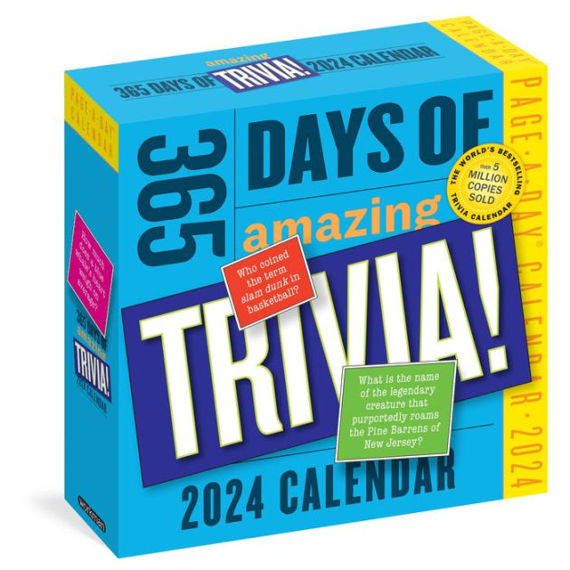 365 Days of Amazing Trivia! PageADay Calendar 2024 The World's