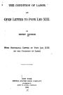 The Condition of Labor, An Open Letter to Pope Leo XIII