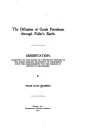 The Diffusion of Crude Petroleum Through Fuller's Earth
