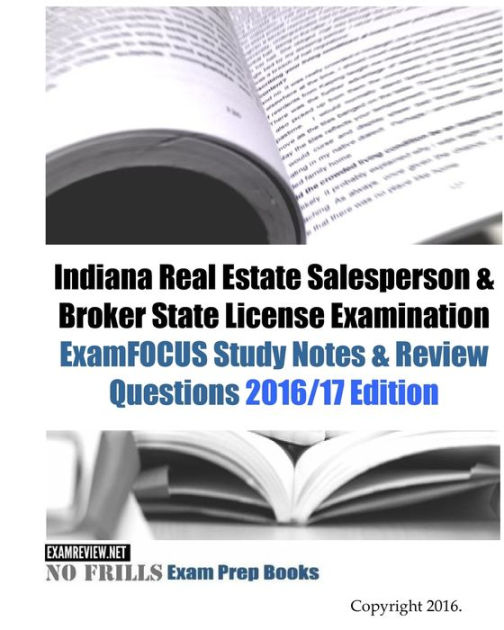 Indiana Real Estate Salesperson & Broker State License Examination