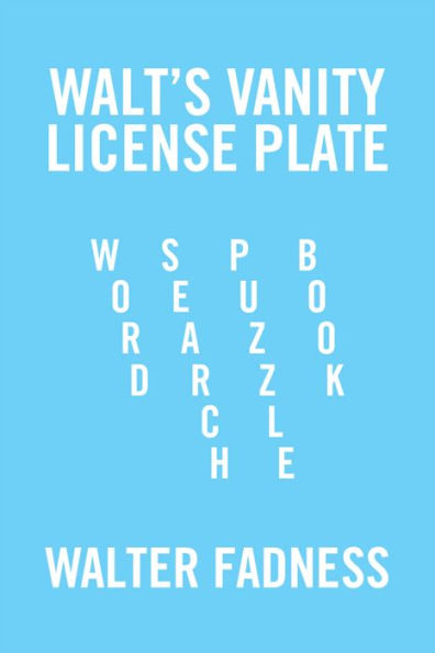 Walts Vanity License Plate: Word Search Puzzle Book