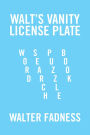 Walts Vanity License Plate: Word Search Puzzle Book