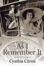 As I Remember It