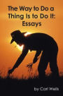 The Way to Do a Thing Is to Do It: Essays