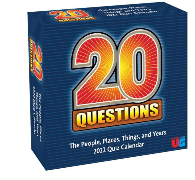 20 Questions 2022 Day To Day Calendar The People Places Things And Years Quiz Calendar By University Games Calendar Box Calendar Barnes Noble