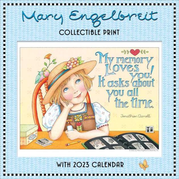 Mary Engelbreit's 2023 Collectible Print with Wall Calendar by Mary