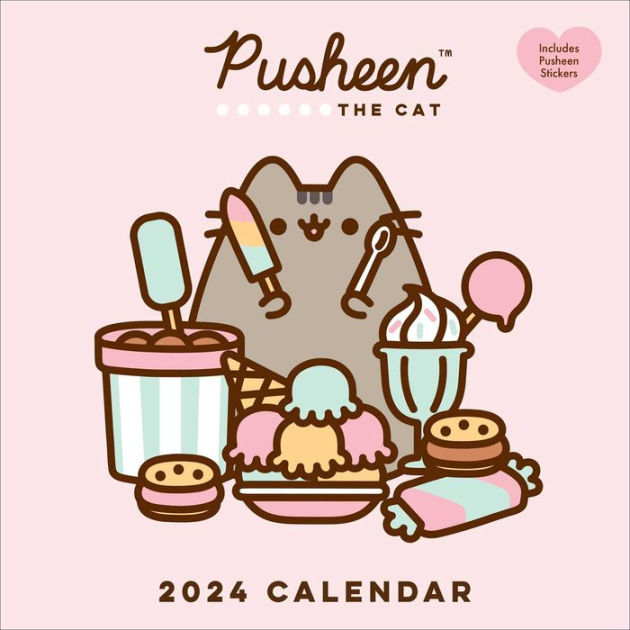 Free Printable Calendar - Comfy cats 2024