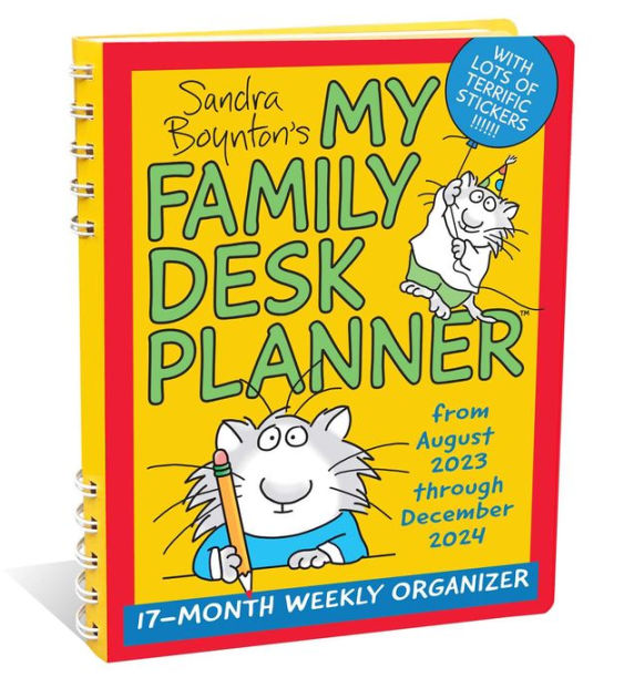 Sandra Boynton's My Family Desk Planner 17Month 20232024 Weekly