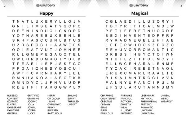 USA TODAY Large-Print Word Search: 350 Seriously Fun Puzzles