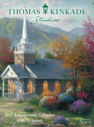 Title: Thomas Kinkade Studios 12-Month 2025 Monthly/Weekly Engagement Calendar with Scr