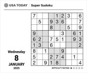 Alternative view 2 of 2025 USA TODAY Super Sudoku Day-to-Day Calendar