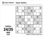 Alternative view 3 of 2025 USA TODAY Super Sudoku Day-to-Day Calendar