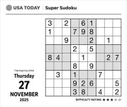 Alternative view 7 of 2025 USA TODAY Super Sudoku Day-to-Day Calendar