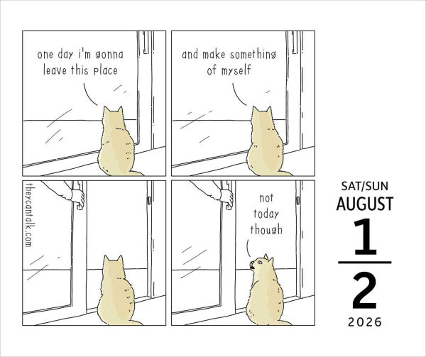 2026 They Can Talk Comics Day-to-Day Calendar