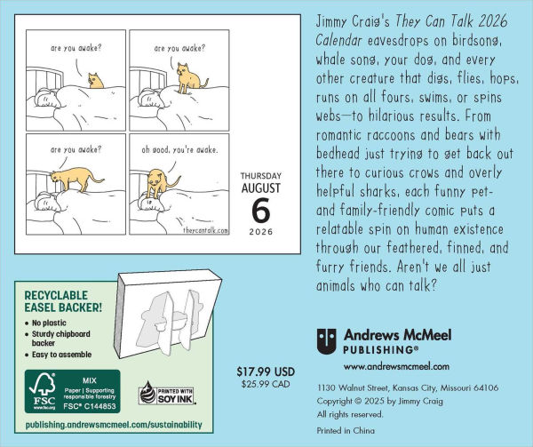 2026 They Can Talk Comics Day-to-Day Calendar
