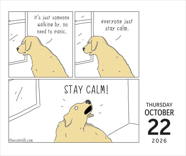 2026 They Can Talk Comics Day-to-Day Calendar