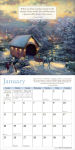 Alternative view 4 of Thomas Kinkade Lightposts for Living 2026 Wall Calendar