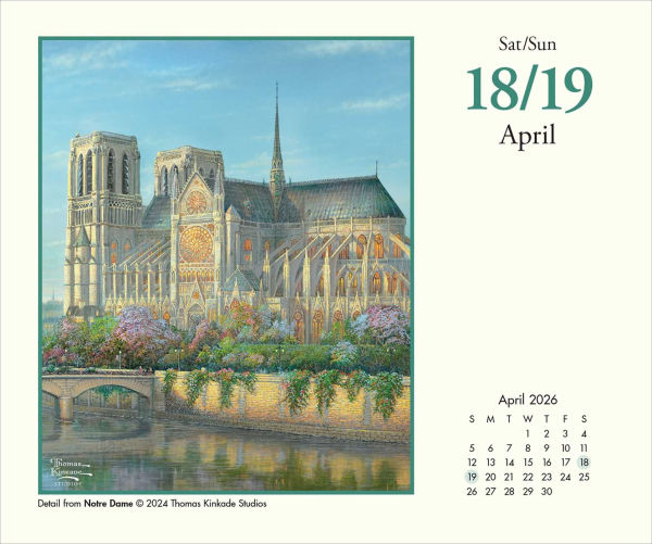 2026 Thomas Kinkade Studios Day-to-Day Calendar