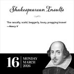 Alternative view 2 of 2026 Shakespearean Insults Day-to-Day Calendar