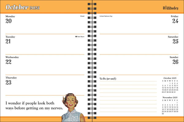 2025-2026 Wititudes 16-Month Weekly/Monthly Planner