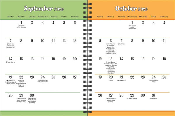 2025-2026 Wititudes 16-Month Weekly/Monthly Planner