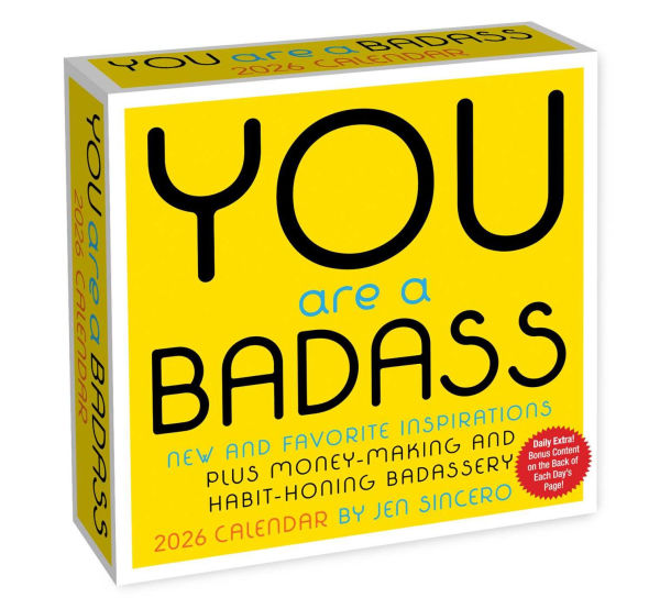 2026 You Are a Badass Day-to-Day Calendar