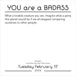 Alternative view 2 of 2026 You Are a Badass Day-to-Day Calendar