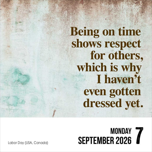 Unspirational 2026 Day-to-Day Calendar: Anything Is Impossible