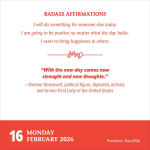 Alternative view 2 of Badass Affirmations 2026 Day-to-Day Calendar: The Wit and Wisdom of Wild Women