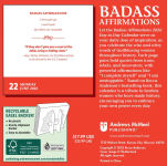 Alternative view 5 of Badass Affirmations 2026 Day-to-Day Calendar: The Wit and Wisdom of Wild Women